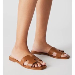 Steve Madden HADYN COGNAC LEATHER Sandals